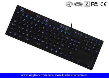 On / Off Switch Silicone Laptop Keyboard 106 Keys Adjustable Brightness