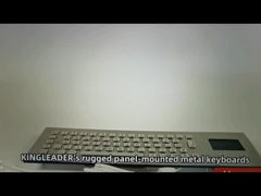 Tastiera in acciaio inossidabile metallo con touchpad integrato