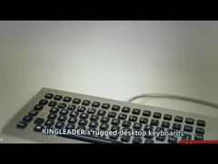 Tastiera retroilluminata in acciaio inossidabile con cavo rinforzato