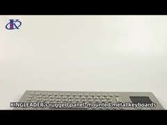 Pannello industriale montato impermeabile Vandalproof tastiera metallica in acciaio inossidabile con touchpad