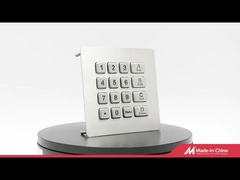 Tastiera metallica montata sul pannello