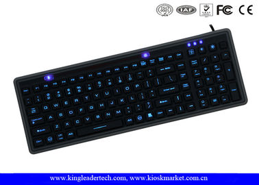 comprare Lunga vita nera lavabile dell'interfaccia di USB della tastiera del silicone del Super Slim IP68 online manufacture