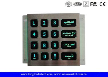 comprare La disposizione su ordinazione ha illuminato la tastiera con backlit verde e la matrice 4x4 online manufacture