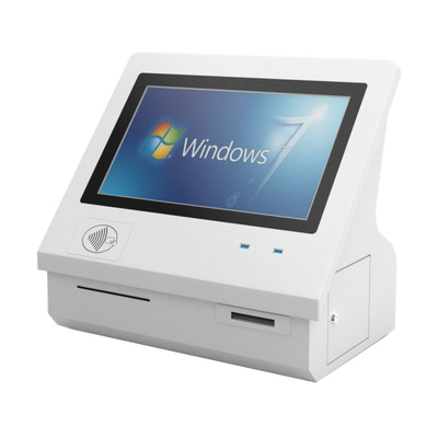 comprare Elegante, elegante e di risparmio di spazio Chiosco da scrivania con custodia in acciaio resistente a vandali, touchscreen IR e LCD TFT online manufacture