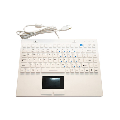 comprare Tastiera in gomma di silicone USB certificata IP68 FCC CE RoHS con touchpad per ambienti medici o duri online manufacture
