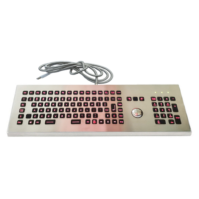 comprare Backlit Desktop Rugged Waterproof Vandal-Proof Keyboard With Integrated Optical Trackball And Numeric Keypad online manufacture
