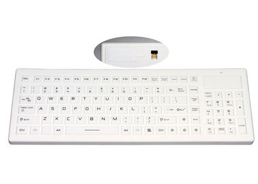 comprare Logo Customized Waterproof Silicone Keyboard con il ricevitore di USB ed il cuscinetto senza fili di numero online manufacture