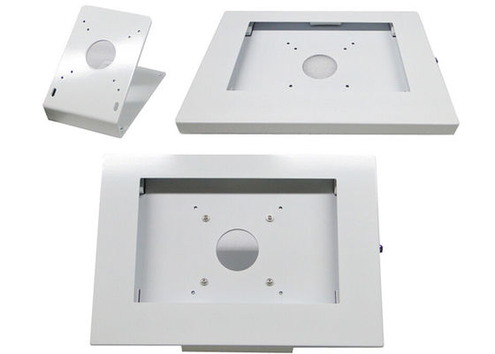 comprare Spolverizzi il supporto irregolare laminato a freddo rivestito del chiosco di Ipad del metallo della compressa del chiosco d'acciaio di sicurezza online manufacture