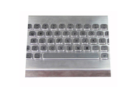 Waterproof Steel Industrial Desktop Keyboard 20mA For Workstation