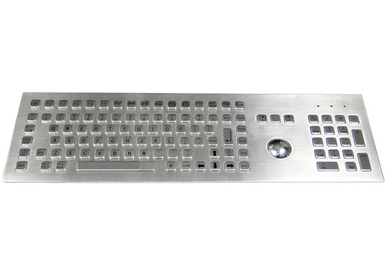 comprare Tastiera di Front Mounted Industrial Stainless Steel con la palla di tocco del topo online manufacture