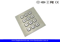 Illuminated Backlit Metal Keypad 3x4 Matrix for Low-lit / Dark Envirement