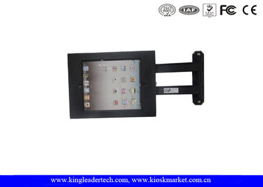 Black iPad Arm Mount Adjustable , iPad Docking Station Wall Mounted