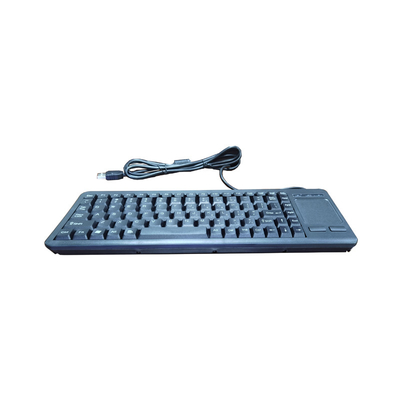 Compact-sized Industrial Plastic Keyboard With 88 Key and Integrated Touchpad