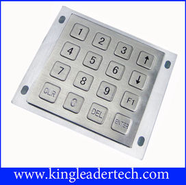 Numeric ATM Industrial Metal Keypad 16 Flat Keys For Panel Mount