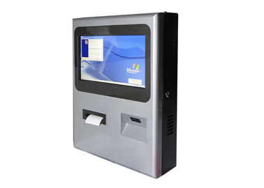 Wallmount Interactive IR Touchscreen Kiosk con codice QR e lettore di codici a barre e stampante termica