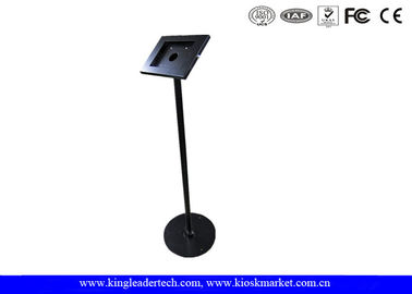 Full Metal Steel Ipad Stand Kiosk , Security Floor Standing Kiosk Enclosure