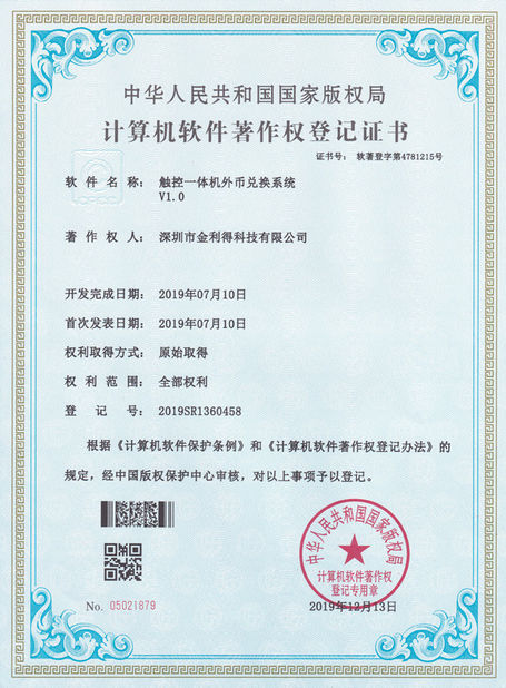 La CINA KINGLEADER Technology Company Certificazioni